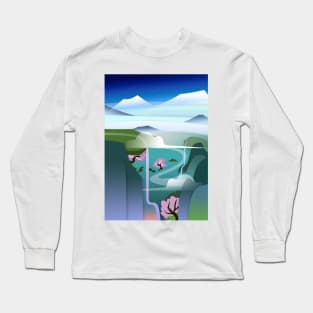 Abstract landscape Long Sleeve T-Shirt